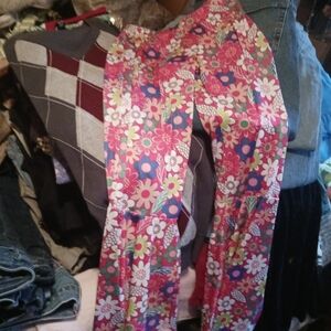 Floral Flare Pants No Tags